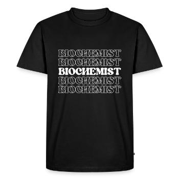 Biochemist Biochemist Biomedical Scientist - Men's Premium Organic T-Shirt - black - Front - Nico (187cm)
