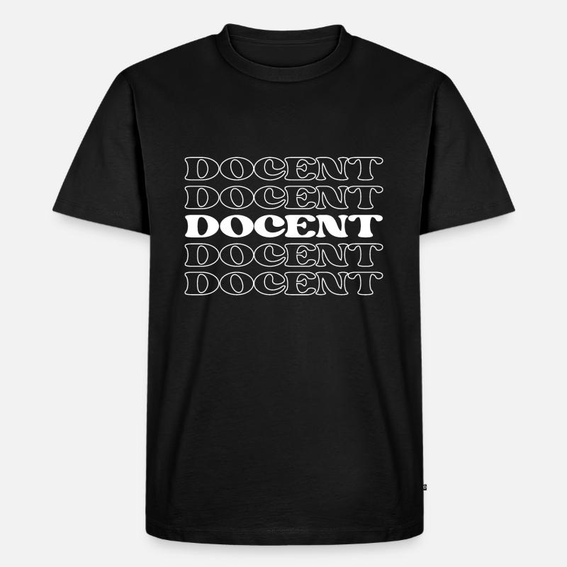 Dozent, Leitfaden, Lehrer, Ausbilder, Dozent - Männer Premium Bio T-Shirt - Schwarz