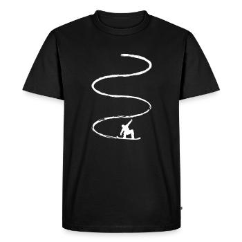Surf des neiges surf des neiges - T-shirt Premium bio Homme - noir - Devant - Nico (187cm)