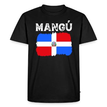 Mangu, Dominican Republic - Men's Premium Organic T-Shirt - black - Front - Nico (187cm)