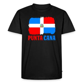 Punta Cana, Dominican Republic - Men's Premium Organic T-Shirt - black - Front - Nico (187cm)