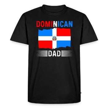 Dominican Father, Dominican Republic - Men's Premium Organic T-Shirt - black - Front - Nico (187cm)