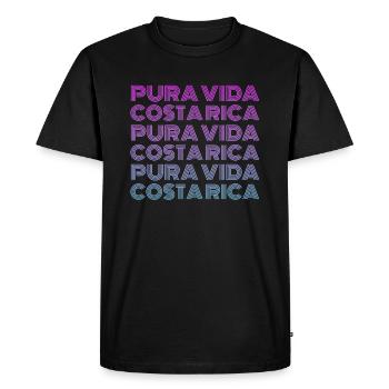 Pura Vida Costa Rica - T-shirt Premium bio Homme - noir - Devant - Nico (187cm)