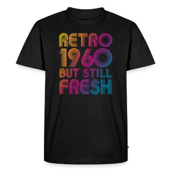 Millésime 1960 - T-shirt Premium bio Homme - noir - Devant - Nico (187cm)