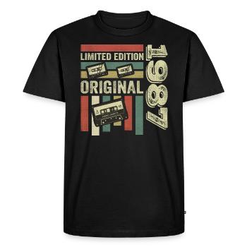 Millésime 1987 - citation d’anniversaire rétro 1987 - T-shirt Premium bio Homme - noir - Devant - Nico (187cm)