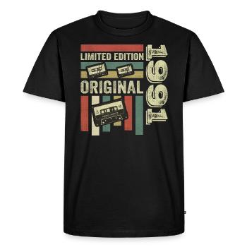 Millésime 1991 - citation d’anniversaire rétro 1991 - T-shirt Premium bio Homme - noir - Devant - Nico (187cm)