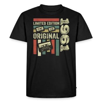 Millésime 1961 - citation d’anniversaire rétro 1961 - T-shirt Premium bio Homme - noir - Devant - Nico (187cm)