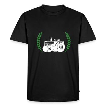 Peasants 2024 coat of arms - Men's Premium Organic T-Shirt - black - Front - Nico (187cm)