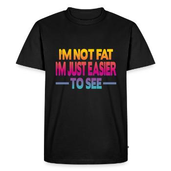 I'm not fat I'm just - Men's Premium Organic T-Shirt - black - Front - Nico (187cm)