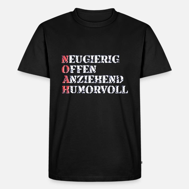 noah - Männer Premium Bio T-Shirt - Schwarz