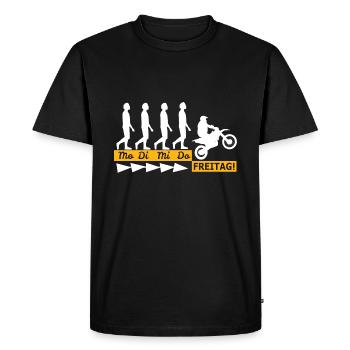 Enduro - Männer Premium Bio T-Shirt - Schwarz - Vorne - Nico (187cm)