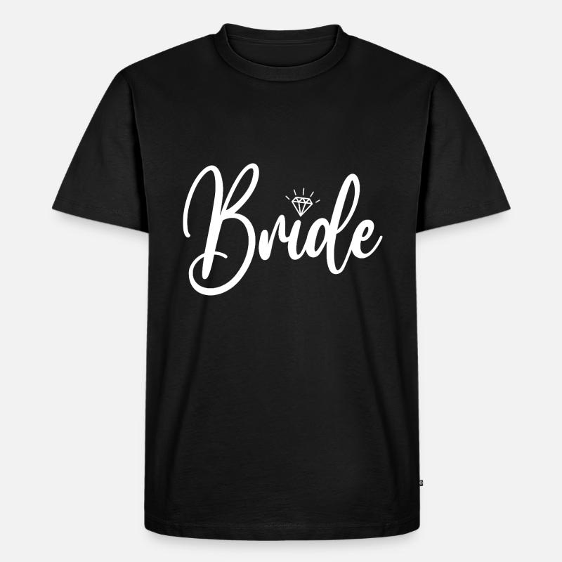 Bride - Männer Premium Bio T-Shirt - Schwarz