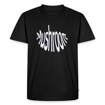 champignon - T-shirt Premium bio Homme - noir - Devant - Nico (187cm)