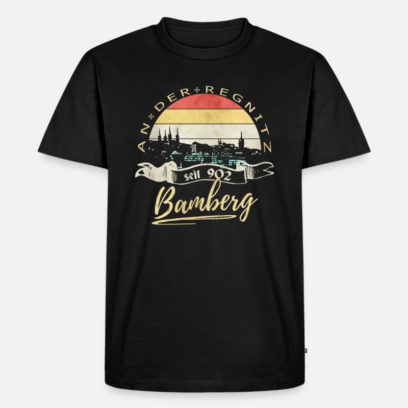 Bamberg an der Regnitz - Männer Premium Bio T-Shirt - Schwarz