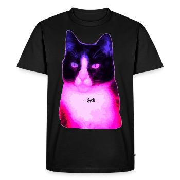 Cat cats cat - Men's Premium Organic T-Shirt - black - Front - Nico (187cm)