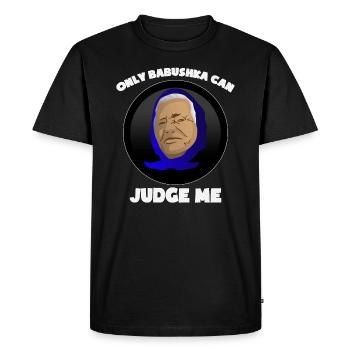 Idée de cadeau drôle de conception de babushka russie - T-shirt Premium bio Homme - noir - Devant - Nico (187cm)