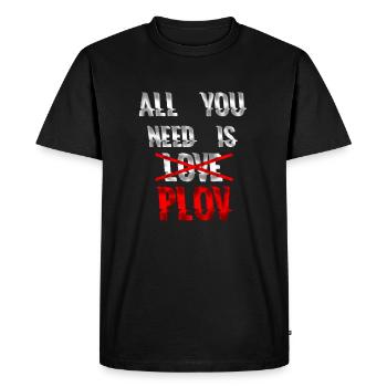 Funny Russia Gift Idea Gopnik Cool Hot Hip - Men's Premium Organic T-Shirt - black - Front - Nico (187cm)