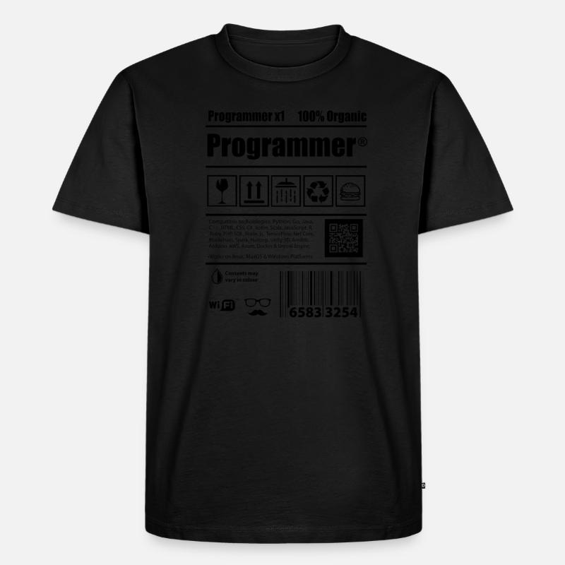 Coder Programmierer Koffein Entwickler Geschenk - Männer Premium Bio T-Shirt - undefined