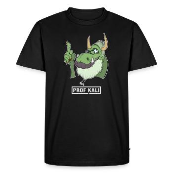Kali Linux Computer Administrator Tux Dragon Head - Men's Premium Organic T-Shirt - black - Front - Nico (187cm)