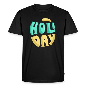 Vacances vacances vacances scolaires soleil soleil cadeau - T-shirt Premium bio Homme - noir - Devant - Nico (187cm)