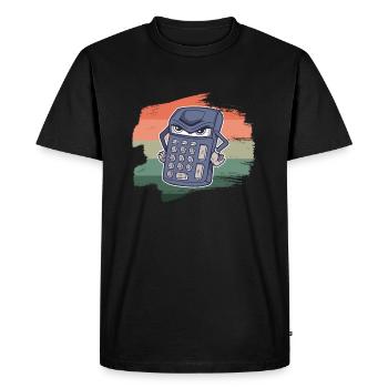 Calculator math count graph - Men's Premium Organic T-Shirt - black - Front - Nico (187cm)