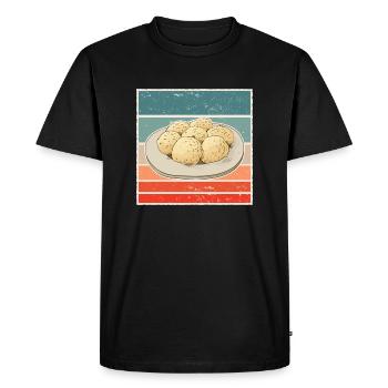 Dumplings dumplings bread dumplings Germany graphic - Men's Premium Organic T-Shirt - black - Front - Nico (187cm)