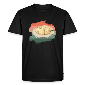Dumplings dumplings bread dumplings Germany graphic - Men's Premium Organic T-Shirt - black - Front - Nico (187cm)