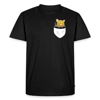 Tarsier Monkey Primate Southeast Asia - Breast Pocket - Men's Premium Organic T-Shirt - black - Front - Nico (187cm)