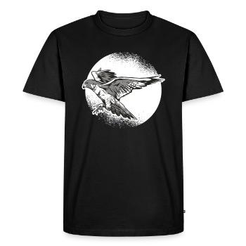 Falconry scavenger hunt bird of prey falconer graphic - Men's Premium Organic T-Shirt - black - Front - Nico (187cm)