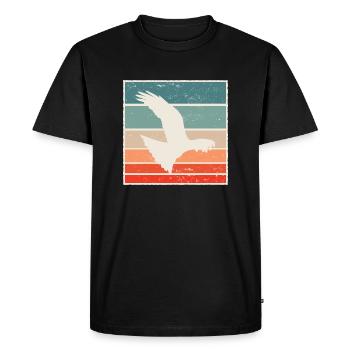 Falconry scavenger hunt bird of prey falconer graphic - Men's Premium Organic T-Shirt - black - Front - Nico (187cm)