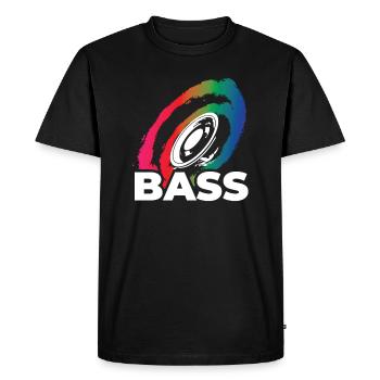 Musique Bass Dubstep Musique Musicstar bassiste DJ - T-shirt Premium bio Homme - noir - Devant - Nico (187cm)
