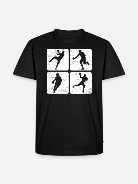 Handball Handball Player - Men's Premium Organic T-Shirt - black