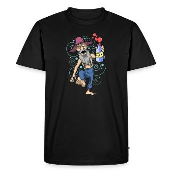 Backwoods Moonshiner - T-shirt Premium bio Homme - noir - Devant - Nico (187cm)