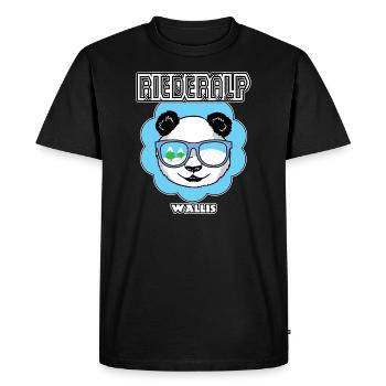 Panda Bear Riederalp Valais Apres Ski - T-shirt Premium bio Homme - noir - Devant - Nico (187cm)