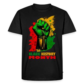 BHM - T-shirt Premium bio Homme - noir - Devant - Nico (187cm)