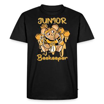 APICULTEUR JUNIOR - T-shirt Premium bio Homme - noir - Devant - Nico (187cm)