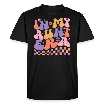 In My Aunt Era Baby Announcement for Aunt Mother's - T-shirt Premium bio Homme - noir - Devant - Nico (187cm)