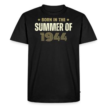 Millésime 1944 Cadeau D'anniversaire 1944 Vintage - T-shirt Premium bio Homme - noir - Devant - Nico (187cm)