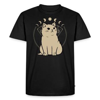 Astrologie Chat : Signes du zodiaque pour votre ami à quatre pattes - T-shirt Premium bio Homme - noir - Devant - Nico (187cm)