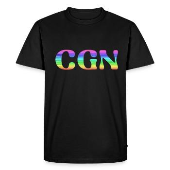 cgn, cologne,gay pride,LBGT,arc-en-ciel,LGBT - T-shirt Premium bio Homme - noir - Devant - Nico (187cm)
