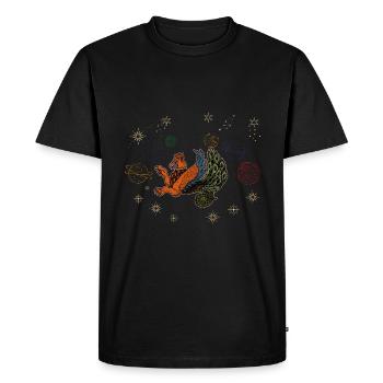 Faravahar Zoroastrianism Simurgh Persia - Men's Premium Organic T-Shirt - black - Front - Nico (187cm)