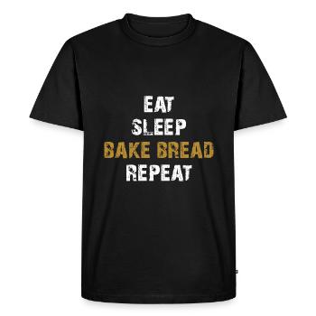 Food, Sleeping, Bread, Baking, Healthy Bread - Men's Premium Organic T-Shirt - black - Front - Nico (187cm)