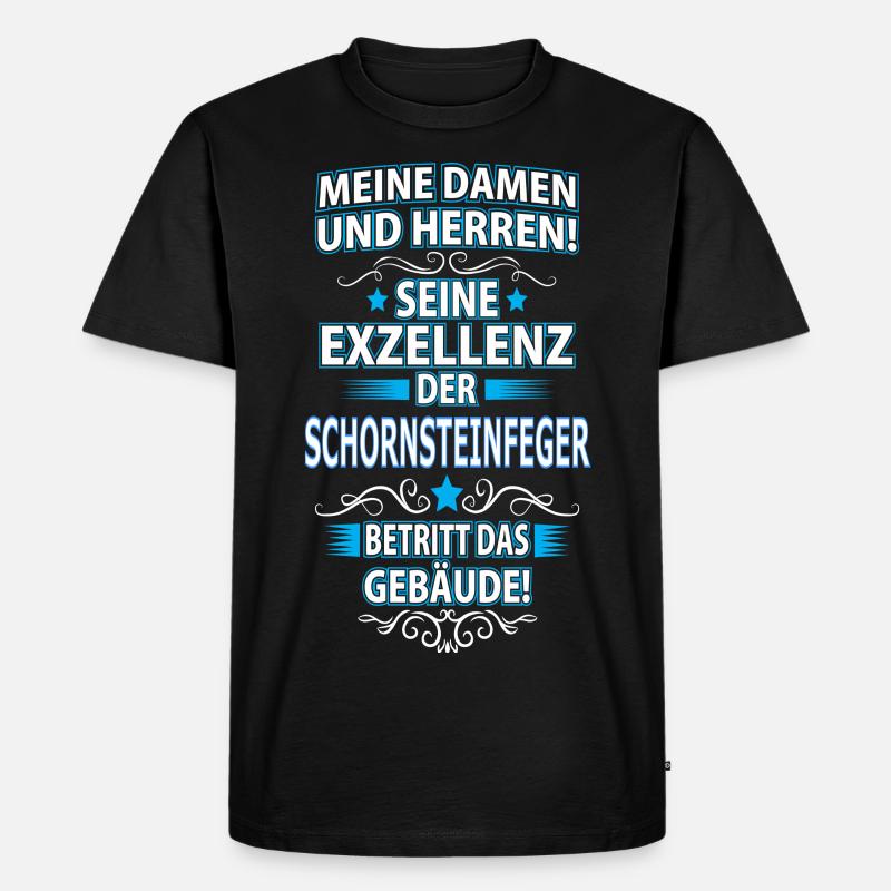 SCHORNSTEINFEGER - Männer Premium Bio T-Shirt - Schwarz