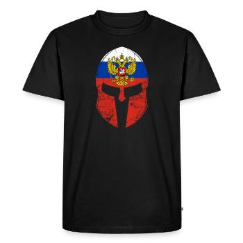 Russland Russen T-Shirt - Männer Premium Bio T-Shirt - Schwarz - Vorne - Nico (187cm)