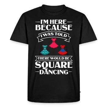 Square Dance Music Caller Folk Dance Dancer Usa - Men's Premium Organic T-Shirt - black - Front - Nico (187cm)
