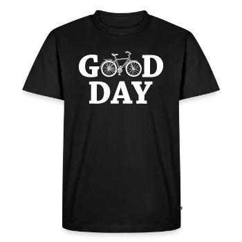 Good Day Bike - Men's Premium Organic T-Shirt - black - Front - Nico (187cm)