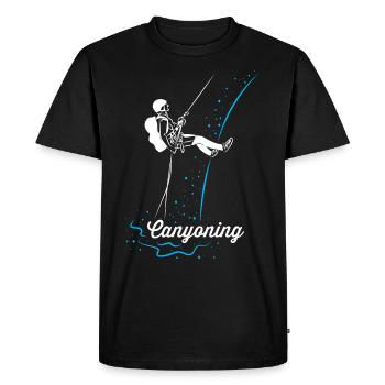 Canyoning - T-shirt Premium bio Homme - noir - Devant - Nico (187cm)