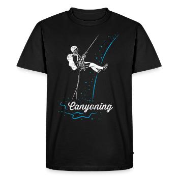 Canyoning - T-shirt Premium bio Homme - noir - Devant - Nico (187cm)
