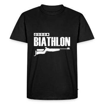 biathlon - T-shirt Premium bio Homme - noir - Devant - Nico (187cm)