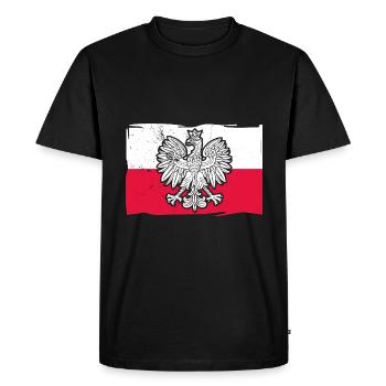 Poland Polish Polska Polski Husaria Cavalry - Men's Premium Organic T-Shirt - black - Front - Nico (187cm)